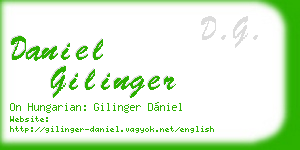 daniel gilinger business card